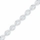 Czech Pinch beads 5x3mm Crystal 00030